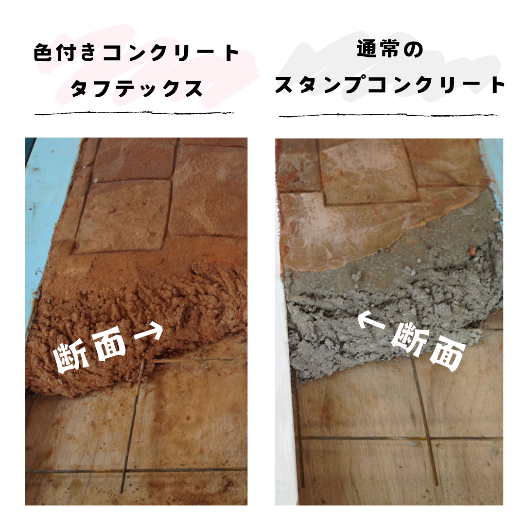 色剥がれのない最強スタンプコンクリート【タフテックス】 | 株式会社 関西真空